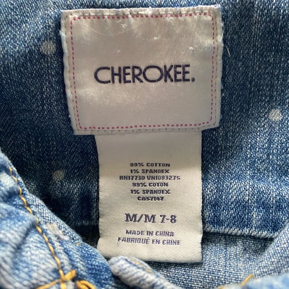 Girls 7/8 Polka Dot Jean jacket - Picture 6 of 6